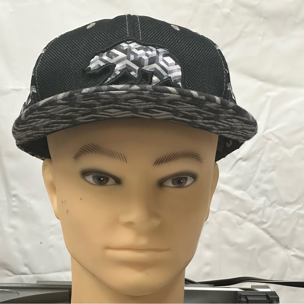 Grassroots Hat 420 limited edition removable bear patch Black and Gray